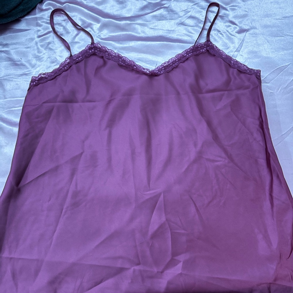Purple Lace Trim Camisole